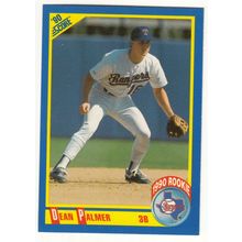 1990 Score Dean Palmer rookie RC baseball card #594 – Rangers
