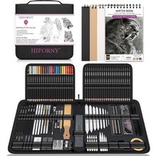 HIFORNY 126 PCS Drawing Kit Sketching Pencil Set,Sketch Pencils Art Supplies wit