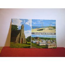 multiview, SEASALTER, KENT unused postcard dated 1967 BLUE ANCHOR CARAVAN PARK =