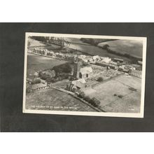 Postcard Buckinghamshire St Giles in the Wood Church from the Air