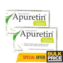 2 Pcs Lot .APURETIN SLIM CAPSULES 60 - natural ingredients Made in Germany!
