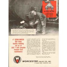 worcester valve company 1962 balf stone gravel newington ct vintage ad