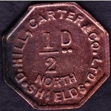 Great Britain Token Hill Carter & Co North Shields Half Penny