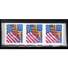 2915Av 32c U.S. Flag Over Porch Very Fine MNH PNC 99999/3 11x10 PA3581