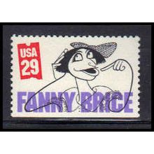 2565 29c Fanny Brice Very Fine MNH BPS Bottom KA9936