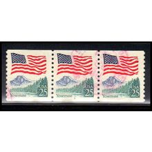 Used 2280v 25c U.S. Flag Very Fine PNC 7/3 PA2858