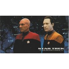 STAR TREK GENERATIONS MOVIE CARD - PICARD & DATA # 34