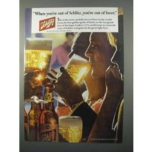 1966 Schlitz Beer Ad - When You're Out of Schlitz