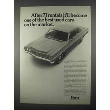 1967 Hertz Rent-A-Car Ad - After 71 Rentals Used Car