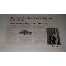 1967 Hertz Rent-a-Car Ad - Avis Has Been Telling You