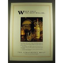 1979 The Strathspey Malt Scotch Ad - Only The Best Will Do