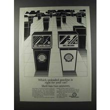 1981 Shell Ad - Which Gasoline is Right for Your Car?