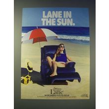 1989 Lane Action Recliner Ad - Lane in the sun
