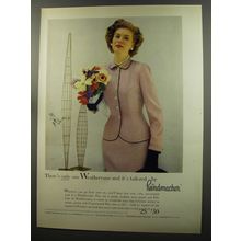 1953 Handmacher Weathervane Suit Ad - There's only one Weathervane