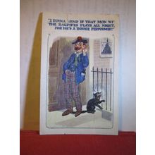 SEASIDE humour used antique postcard comic no 5451 by Philco. 1914 pm =