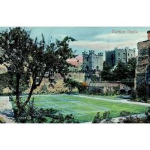 Durham Castle Tennis Courts Old Postcard