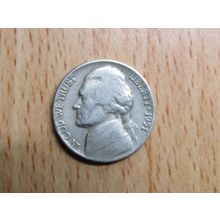 1951 USA 5 Cents Jefferson Nickel Coin