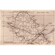 Anglesey Friths Scottish Antique Esso Petrol Scotland Old Map Postcard