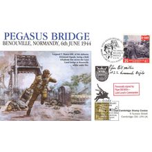 Piper Bill Millin of D-Day Landings Pegasus Bridge LTD TO 50 Hand Signed FDC