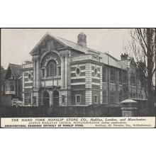 Avenue Wesleyan Methodist Church, Middlesborough, c.1908 - Advertising Postcard