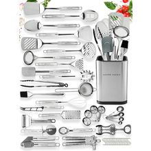 Home Hero 54 Pcs Stainless Steel Kitchen Utensils Set - Nonstick Stainless Steel