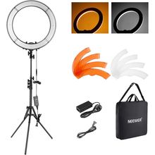 NEEWER 18 Inch Ring Light with Tripod Stand, 55W Large LED Ringlight, Cold Shoe