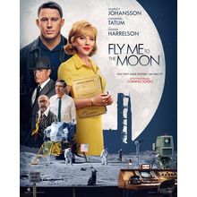 Fly Me to the Moon (2024)_5 Movie Film Poster Canvas iconic design