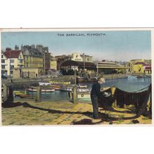ED 451 PLYMOUUTH - THE BARBICAN. PRINTED POSTCARD