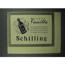 1942 Schilling Pure Vanilla Ad - Cup-cakes