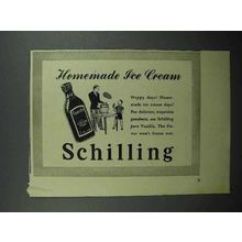 1942 Schilling Vanilla Ad - Homemade Ice Cream