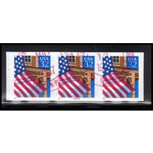 Used 2915A 32c U.S. Flag Over Porch Fine PNC 99899/3 10x10 PA3580