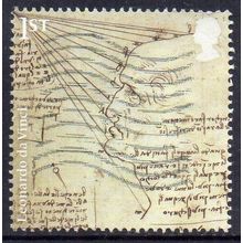 GB 2019 Leonardo da Vinci - The Fall of Light upon a Face 1st Used