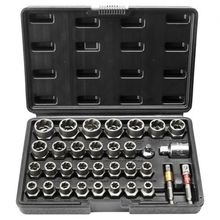 Bolt Extractor Set, 29-Piece Bolt and Nut Remover Set, 6mm to 10mm, 13/32" t...