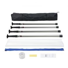 Dust Barrier Poles, 10 Ft Barrier Poles, Dust Barrier System with 4 Telescop...