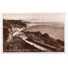 The Two Bays from Durleston Castle Swanage Dorset RP Postcard 8032