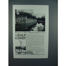 1929 Louisville & Nashville Railroad Ad - Flags of Five