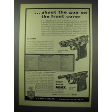 1954 Beretta Pistol Ad - Plinker, Minx M-4