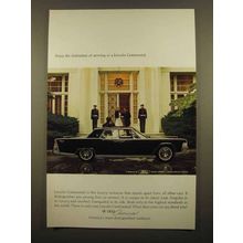 1965 Lincoln Continental Ad