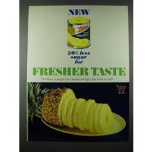 1965 Libby's Pineapple Ad - Fresher Taste