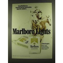 1972 Marlboro Lights Cigarettes Ad - America's Low Tar