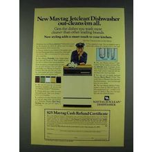 1978 Maytag Jetclean Dishwasher Ad - Out-Cleans 'em All