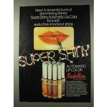 1978 Maybelline Super Shiny Automatic Lip Color Ad