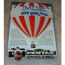 1978 Pentax ME Camera Ad, Sets you Free!!!