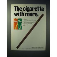 1978 More Cigarette Ad - The Cigarette With More