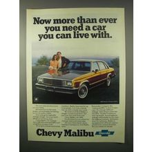 1980 Chevy Malibu Classic Sedan Ad - More Than Ever