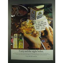 1984 Cutty Sark Scotch Ad - The Night Before