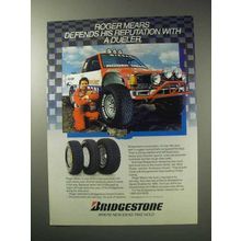 1986 Bridgestone Tires Ad - Roger Mears