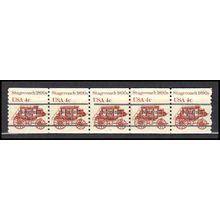 1898Ab 4c Stagecoach Fine MNH Dry Gum PNC 6/5 Gap 1L AA0069