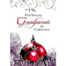 For Special Grandparents At Christmas - Christmas Greeting Card - 21209
