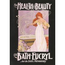 For Health & Beauty Bath Eucryl Toothpaste Advertising Postcard